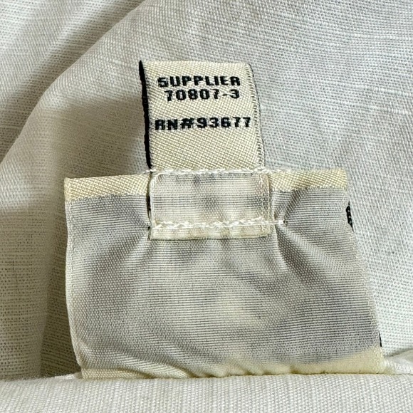 ST. JOHN'S BAY White Linen Blend Tunic Shirt Womens 1X 3/4 Sleeve Lightweight - Picture 6 of 7